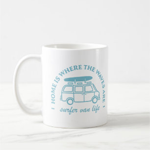 Mug Surfer camper van life road trip surf citations