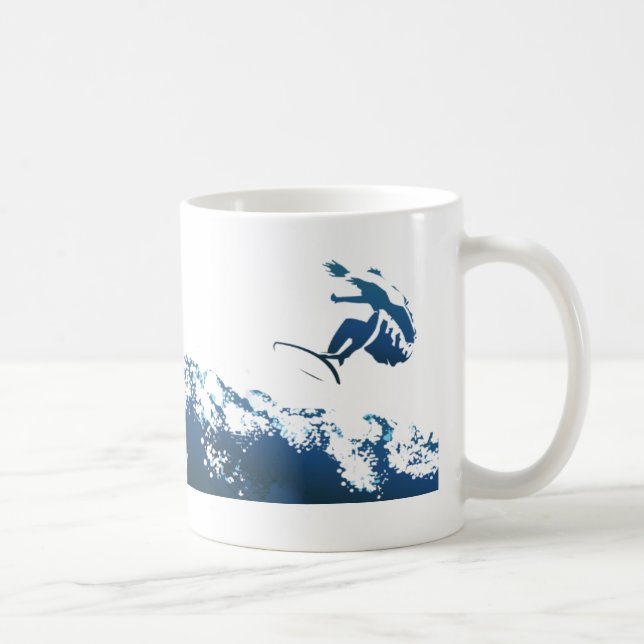Mug Surfer de sillage (Droite)