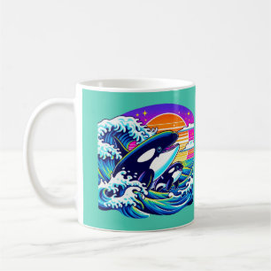 Mug Surfer sur les vagues