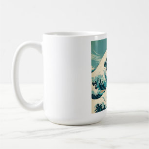 Mug Surf's Up Retro Wave Design Classic California