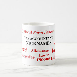Mug Surnoms de comptable d'impôts - noms drôles