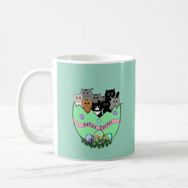Mug Surprise de Pâques, avec des oeufs à la mode (Gauche)