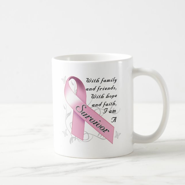 Mug Survivant de cancer du sein (Droite)