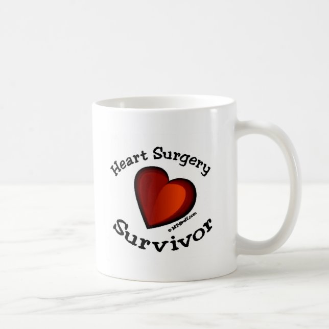 Mug Survivant de chirurgie cardiaque (Droite)