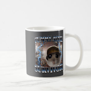Mug Survivant des Maux de Ventre Hamster Mème Drôle Ci