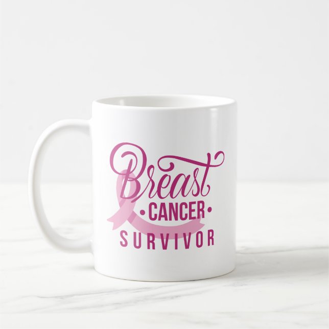 Mug Survivant du cancer du sein (Gauche)