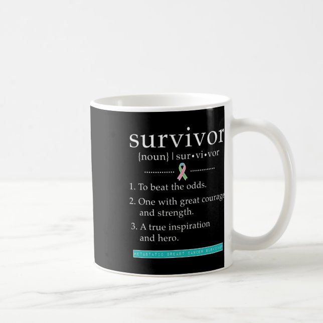 Mug Survivant du cancer du sein métastatique (Droite)