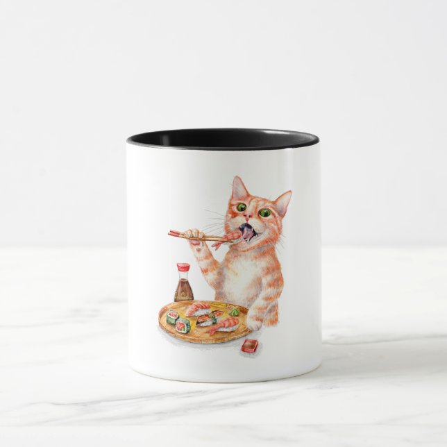 Mug Sushi Cat (Centre)