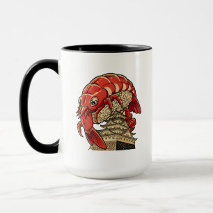 Mug Sushi de crevette mignon sur design artistique de