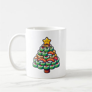 Mug Sushi Noël Arbre - Drôle Holiday Foodie Alimentati