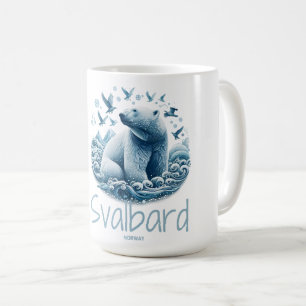Mug Svalbard Spitsbergen Ours polaire artistique, Norv