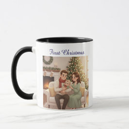 Mug Sweat à capuche personnalisé pour le premier Noël