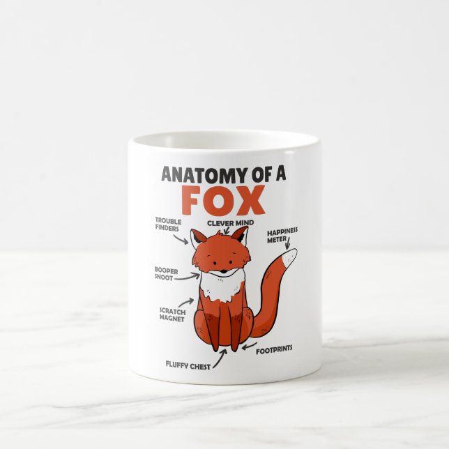 Mug Sweet Fox Explication Anatomie De Fox (Centre)