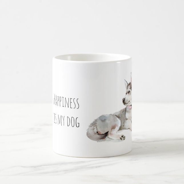 Mug Sweet Grey Puppy Dog (Centre)