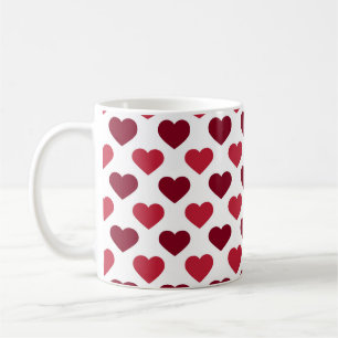 Mug Sweet Hearts sur blanc mignon cadeau d'amour