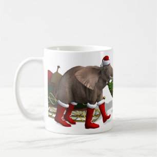 Mug Sweet Santa Claus Elephant