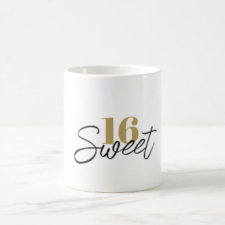Mug Sweet Sixteen 16e Anniversaire Cadeau de 16 Ans Fa