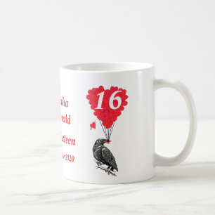 Mug Sweet sixteen de corneille romantique personnalisé