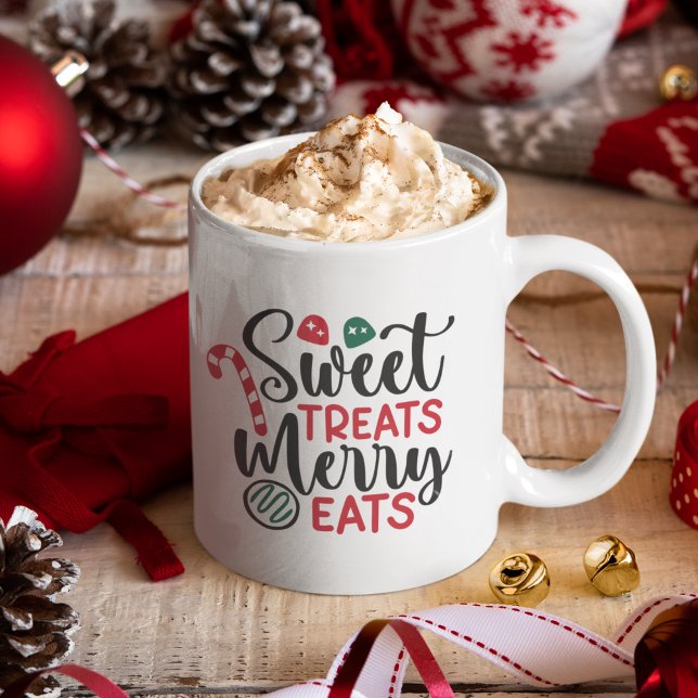 Mug Sweet Treats Merry Eats Cute Christmas (Créateur téléchargé)