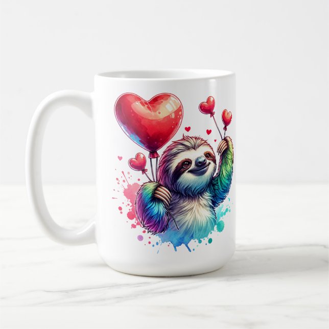 Mug Sweet Valentine Sloth (Gauche)