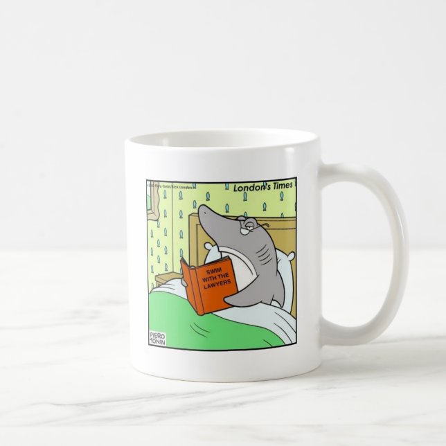 Mug Swim W/The Lawyers Funny Cadeaux et Objets de coll (Droite)