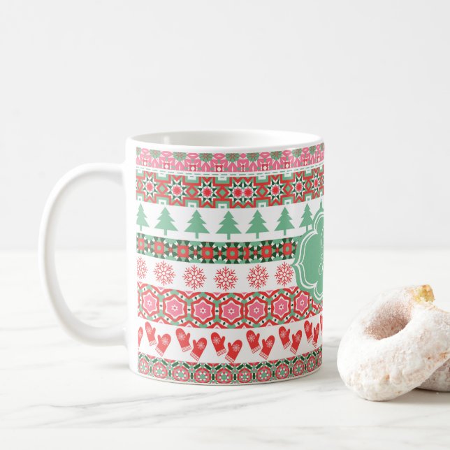 Mug Swiss Chalet Ski Holiday Café Eggnog ou Hot Wine (Avec donut)