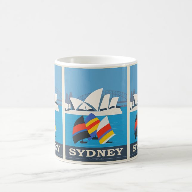 Mug Sydney vintage : Australie Voyages (Centre)