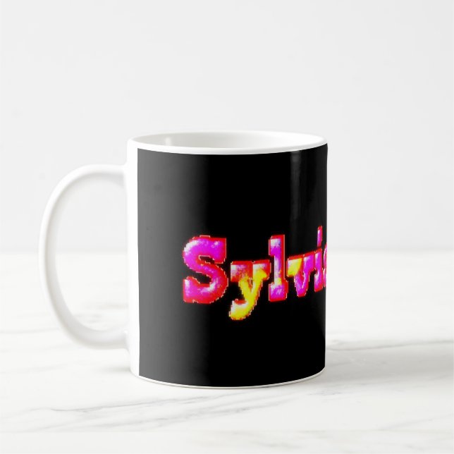 Mug Sylvia rose Nom (Gauche)