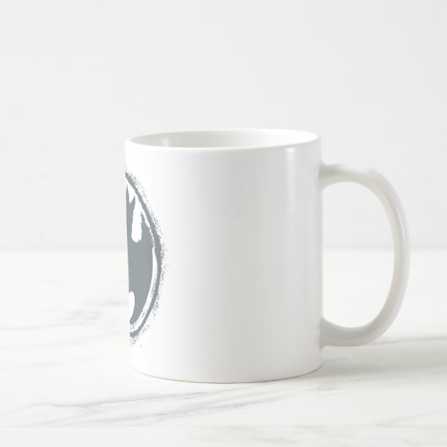 Mug Symbole Batman | Logo Grey Grunge (Droite)