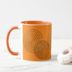 Mug Symbole celtique spiral or métallique