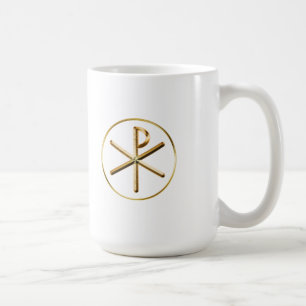 Mug Symbole Chi-Rho Or