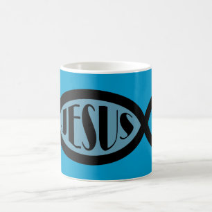 Mug Symbole chrétien de poissons de JÉSUS