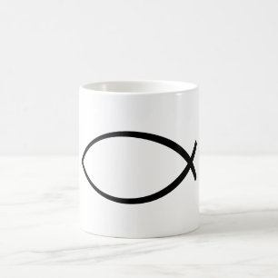 Mug Symbole Christian Fish (Ichthys)