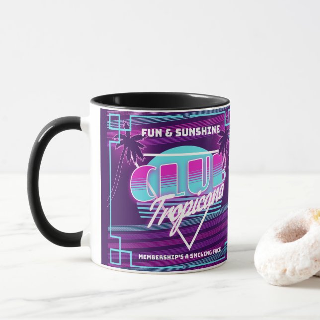 Mug Symbole Club Tropicana Neon (Avec donut)