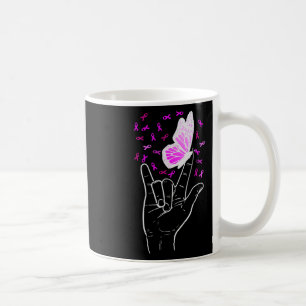 Mug Symbole d'amour Papillon Sensibilisation au cancer