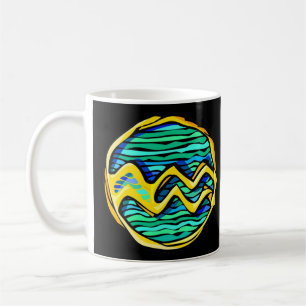 Mug Symbole d'Aquarius couleur pierre de gemme