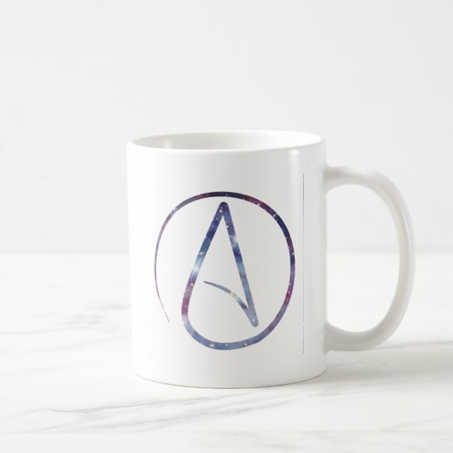 Mug Symbole d'athée de l'espace (Droite)
