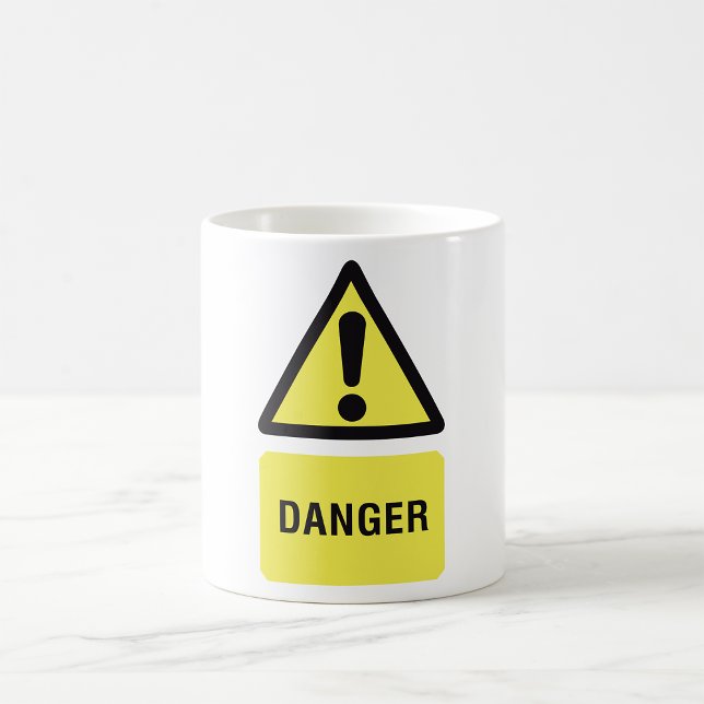 Mug Symbole de danger jaune (Créateur téléchargé)