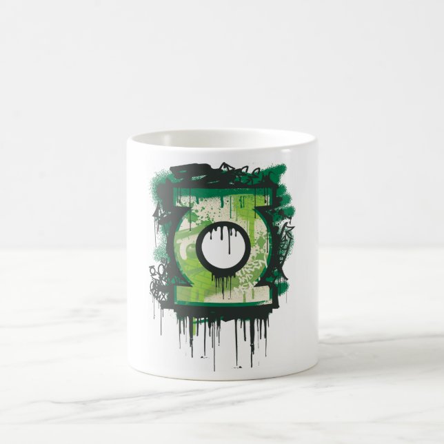 Mug Symbole de graffiti à lanterne verte (Centre)