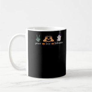 Mug SYMBOLE DE LA Paix Halloween Squelette sorcière ma