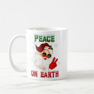 Mug SYMBOLE DE LA PAIX Joyeux Noël Chapeau de Noël