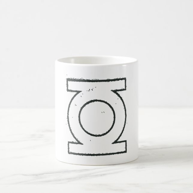 Mug SYMBOLE DE Lanterne Verte BW (Centre)