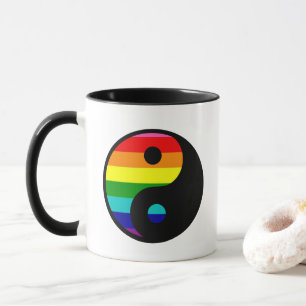 Mug Symbole de l'équilibre de la fierté LGBTQ Yin Yang