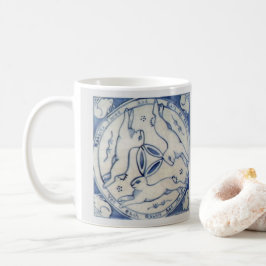 Mug Symbole de médaillon de lapins à trois lièvres ble