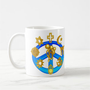 Mug Symbole de paix unissant toutes les religions du