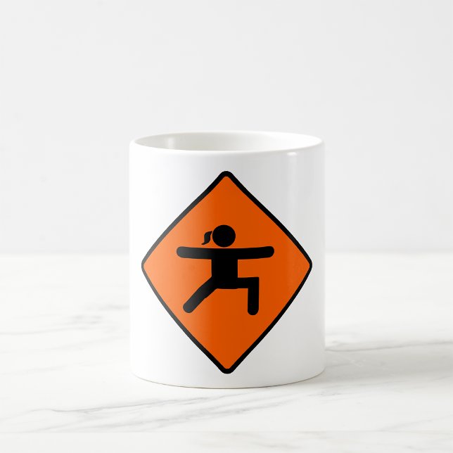 Mug SYMBOLE DE PASSAGE DE Yoga CHEMIN DE POSE DE GUERR (Créateur téléchargé)