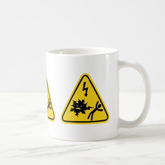 Mug Symbole de risque de choc (Droite)