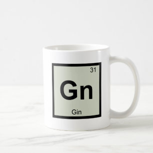 Mug Symbole de table périodique Gn - Gin Chemistry