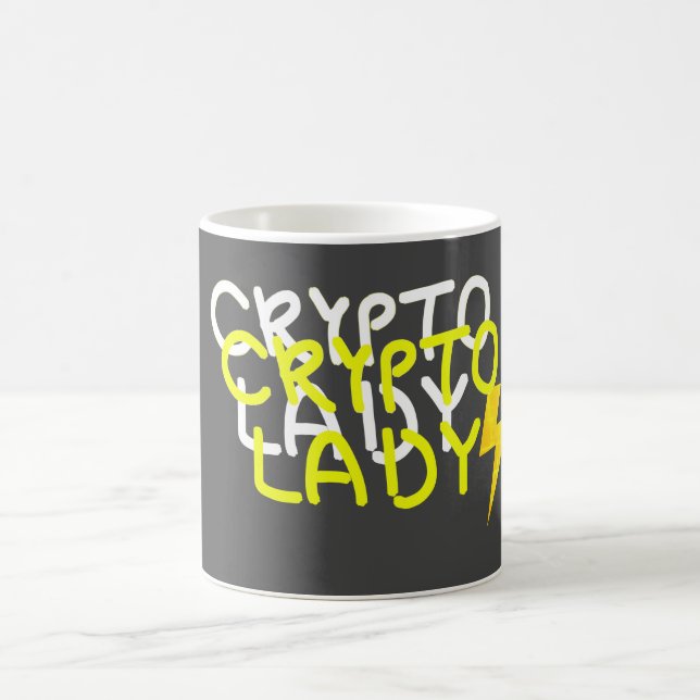 Mug Symbole d'énergie Funky Crypto Lady (Centre)