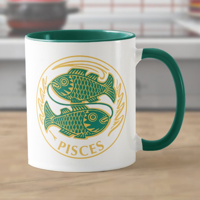 Mug Symbole des Poissons du Zodiaque (Créateur téléchargé)